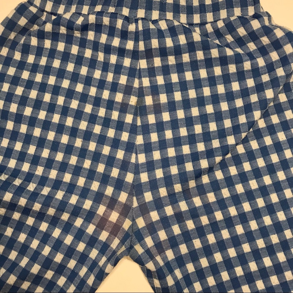 Urban Outfitters blue gingham flared pants - Picture 4 of 4